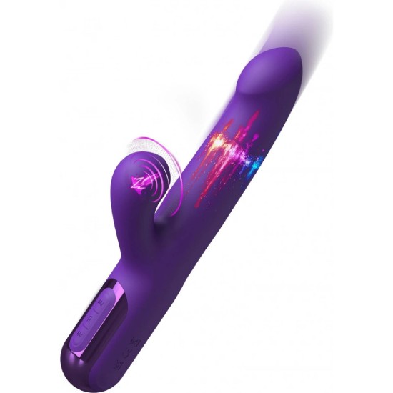 Fantasy For Her Super Sonix Thruster fialový rabbit vibrátor