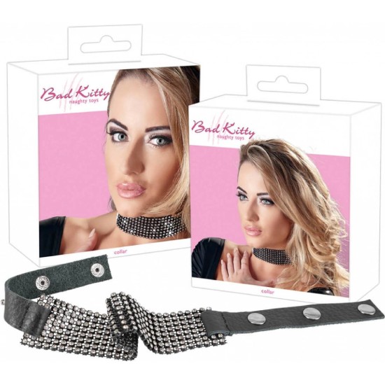 Choker s kamínky Bad Kitty