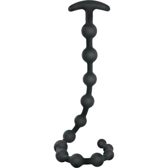 Black Velvets silikonová anální kuličkový řetěz