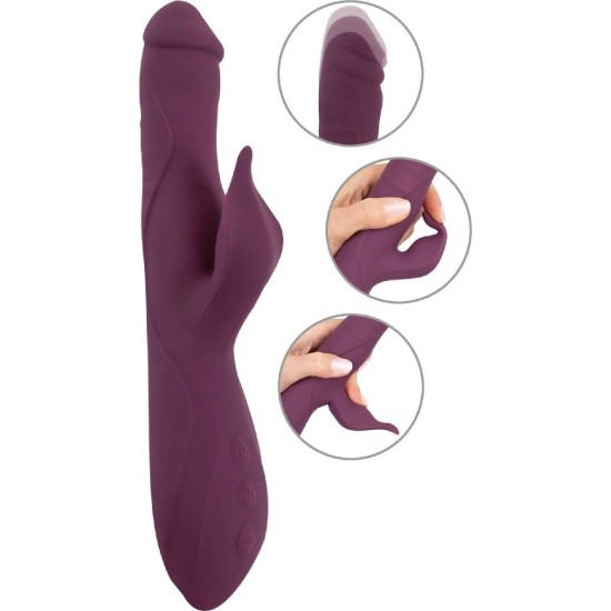 Javida 3F přirážecí vibrátor s klitorálním stimulátorem